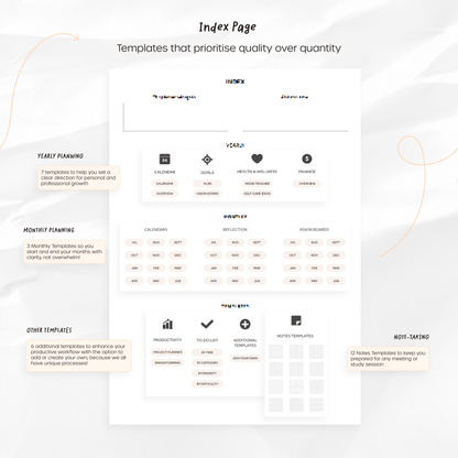 2024-25 Mid-Year Digital Planner - Portrait, Monday Start