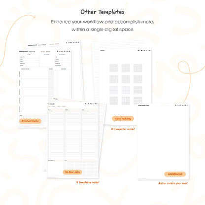 2024-25 Mid-Year Digital Planner - Portrait, Monday Start