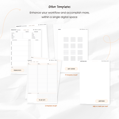 2024-25 Mid-Year Digital Planner - Portrait, Monday Start