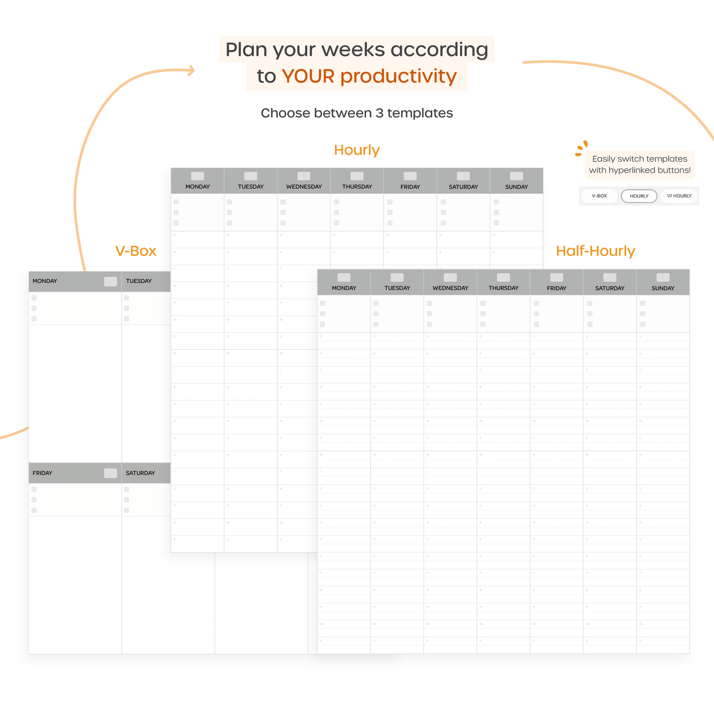 Undated Weekly Planner - Portrait