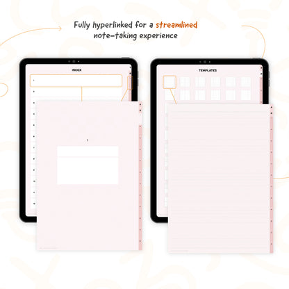 Digital Notebook - Pastel Pink