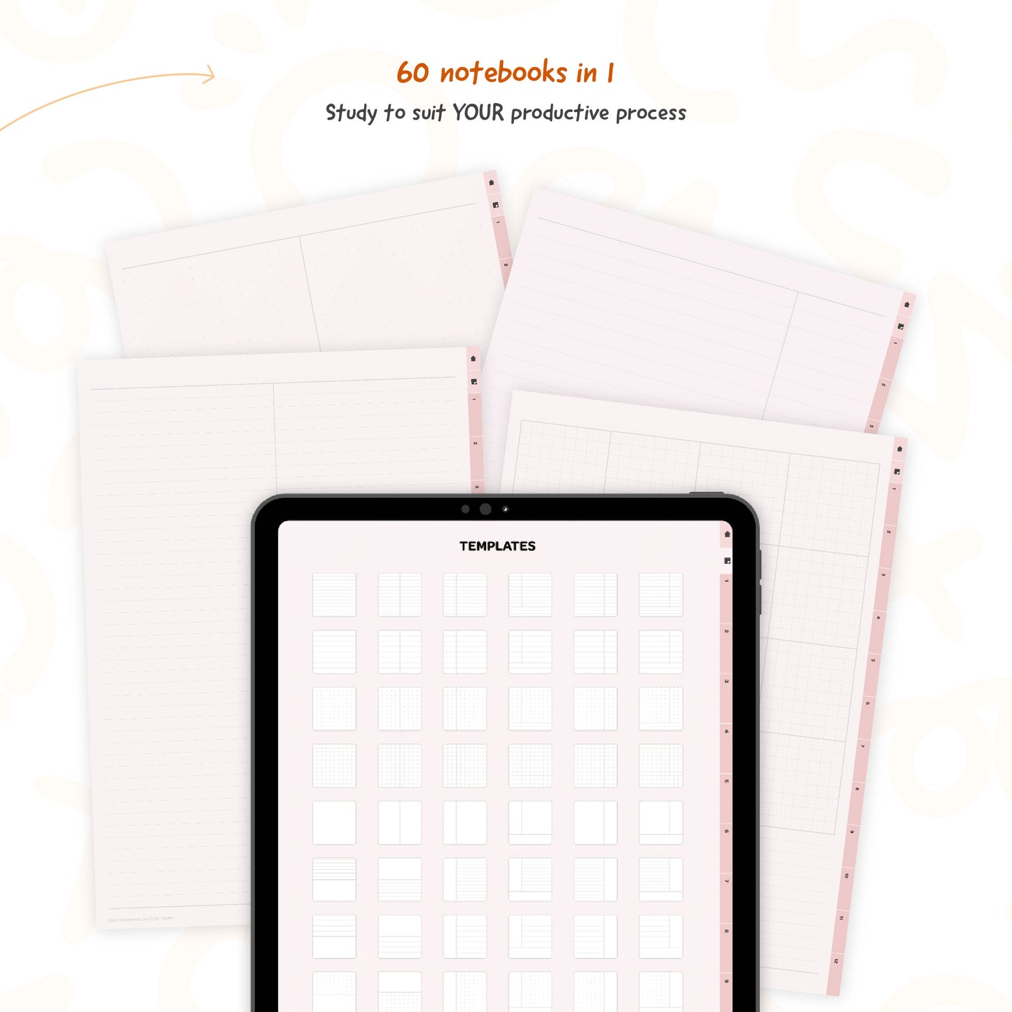 Digital Notebook - Pastel Pink