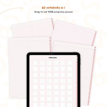 Digital Notebook - Pastel Pink