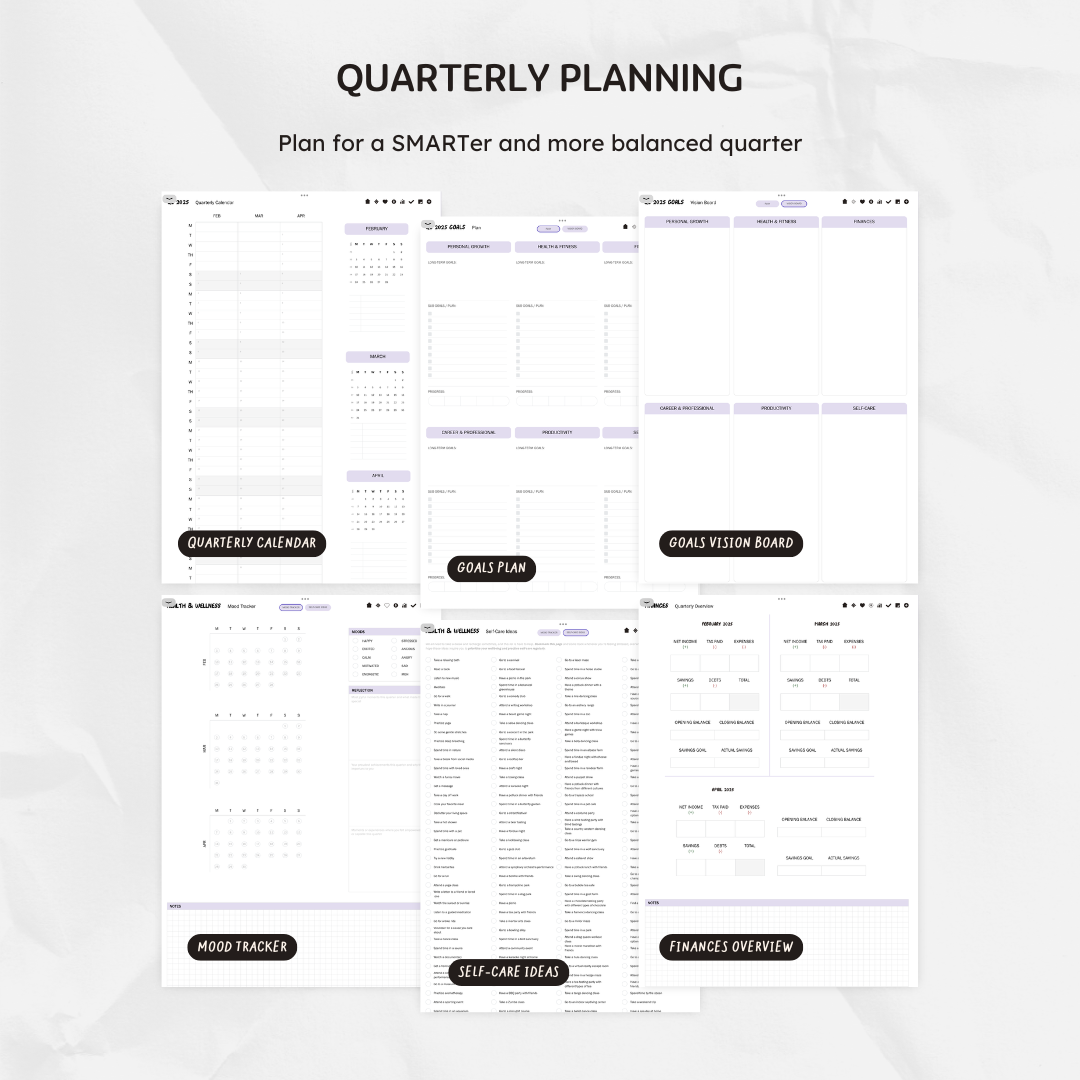 Q1 2025 Digital Planner - Pixel Perfect Plans Edition