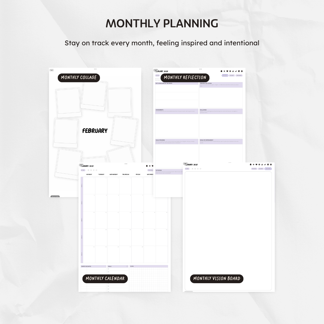 Q1 2025 Digital Planner - Pixel Perfect Plans Edition