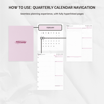 Q1 2025 Digital Planner - Present & Productive Edition