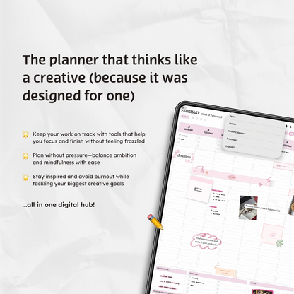 Q1 2025 Digital Planner - Present & Productive Edition