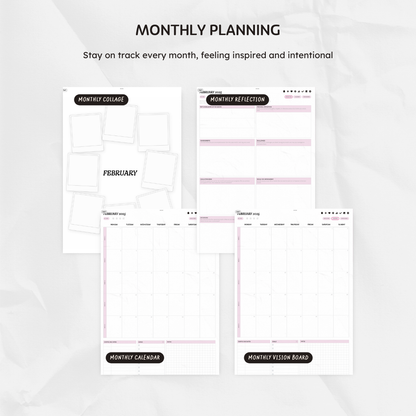 Q1 2025 Digital Planner - Present & Productive Edition