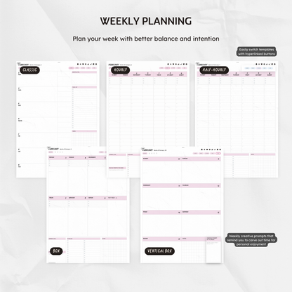 Q1 2025 Digital Planner - Present & Productive Edition