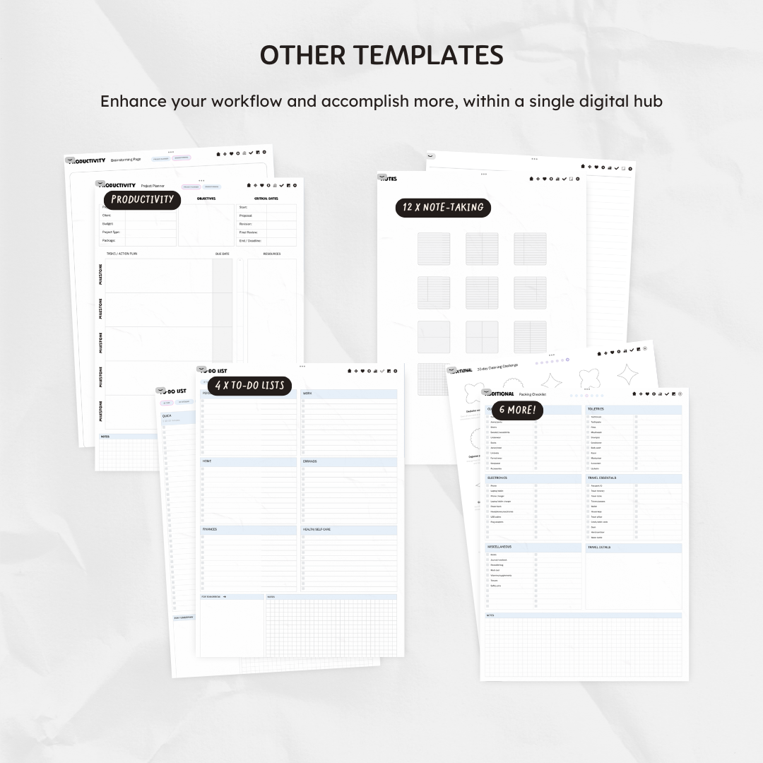 Q1 2025 Digital Planner - Dreamin In Stripes Edition