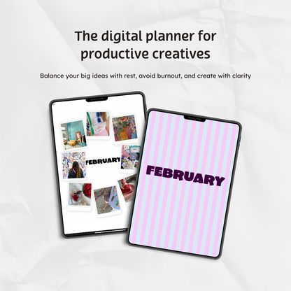 Q1 2025 Digital Planner - Dreamin In Stripes Edition