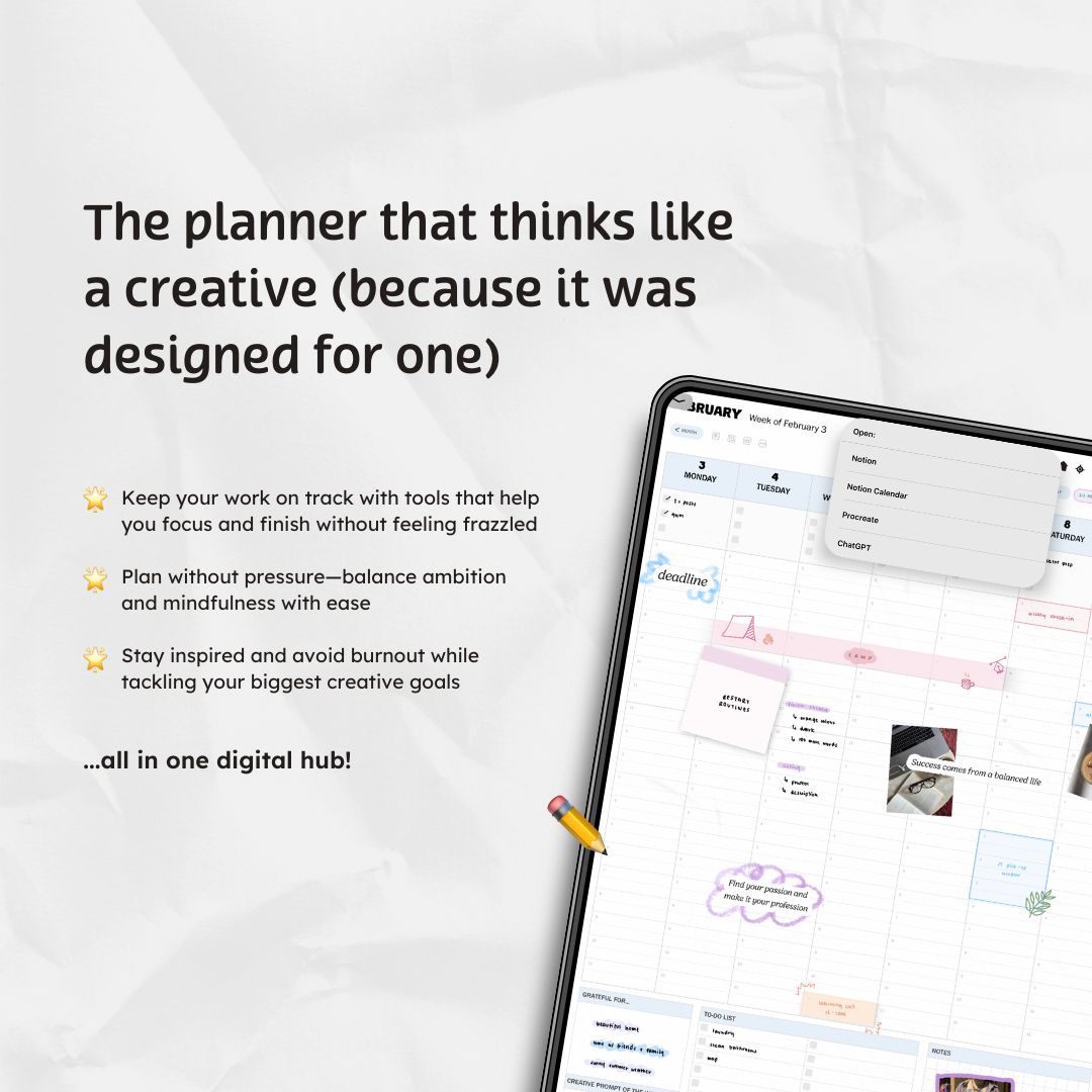 🔒 Q1 2025 Digital Planner - Dreamin In Stripes Edition [EARLY ACCESS]