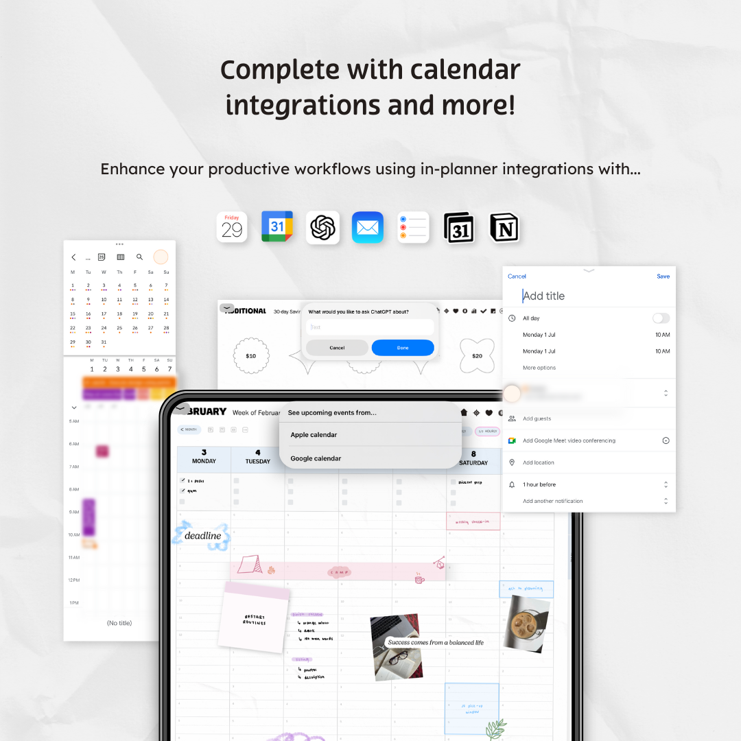 🔒 Q1 2025 Digital Planner - Dreamin In Stripes Edition [EARLY ACCESS]