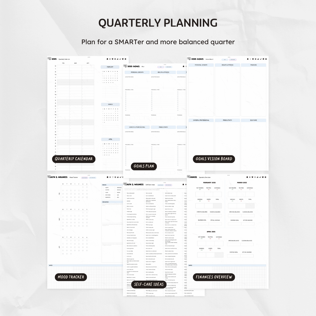 🔒 Q1 2025 Digital Planner - Dreamin In Stripes Edition [EARLY ACCESS]