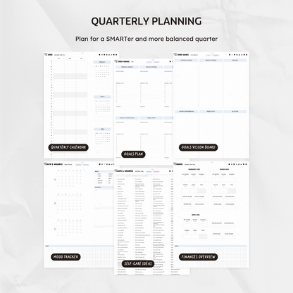 Q1 2025 Digital Planner - Dreamin In Stripes Edition