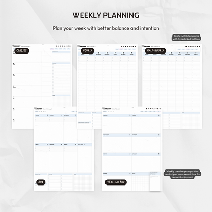 🔒 Q1 2025 Digital Planner - Dreamin In Stripes Edition [EARLY ACCESS]