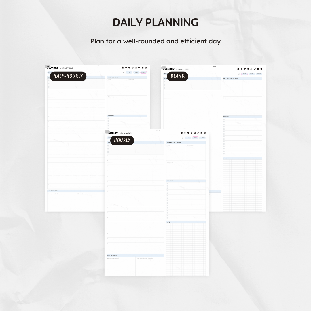 🔒 Q1 2025 Digital Planner - Dreamin In Stripes Edition [EARLY ACCESS]