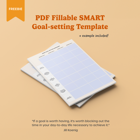FREE PDF Fillable SMART Goal-Setting Template