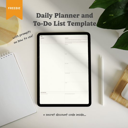 FREE Hybrid Daily Planner and To-Do List Template